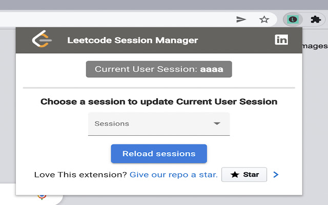 LeetSessionManager from Chrome web store to be run with OffiDocs Chromium online LeetSessionManager from Chrome web store to be run with OffiDocs Chromium online