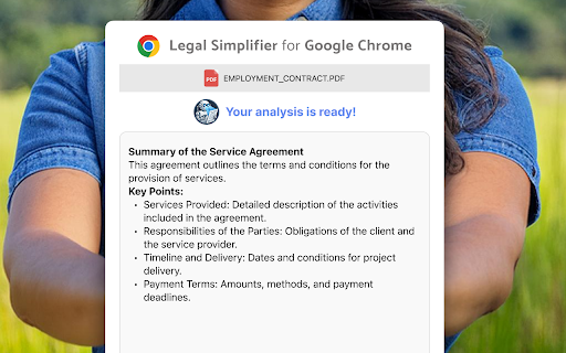 Legal Simplifier AI Legal Law GPT Assistant from Chrome web store to be run with OffiDocs Chromium online Legal Simplifier AI Legal Law GPT Assistant from Chrome web store to be run with OffiDocs Chromium online