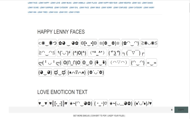 Lenny Face Copy for Google Chrome™ from Chrome web store to be run with OffiDocs Chromium online Lenny Face Copy for Google Chrome™ from Chrome web store to be run with OffiDocs Chromium online
