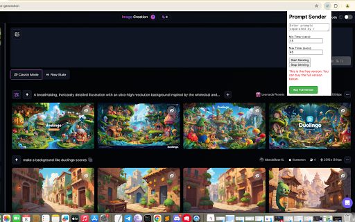 Leonardo ai prompt sent automation Free version from Chrome web store to be run with OffiDocs Chromium online Leonardo ai prompt sent automation Free version from Chrome web store to be run with OffiDocs Chromium online