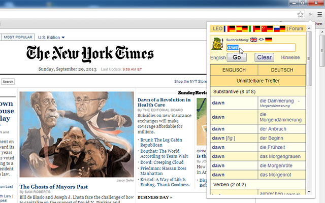 LEO.org simple translator from Chrome web store to be run with OffiDocs Chromium online LEO.org simple translator from Chrome web store to be run with OffiDocs Chromium online