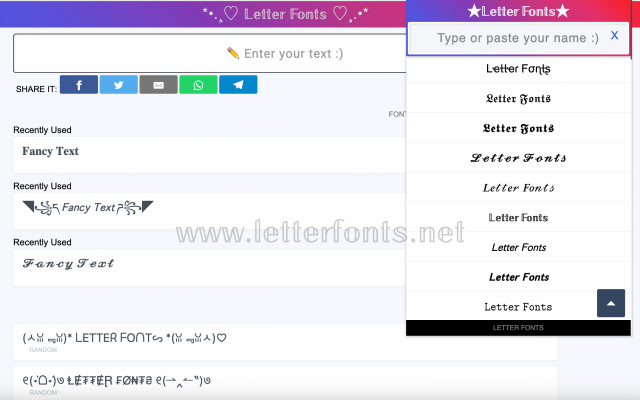 Letter Fonts from Chrome web store to be run with OffiDocs Chromium online Letter Fonts from Chrome web store to be run with OffiDocs Chromium online