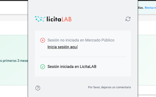 LicitaLAB para Mercado Público from Chrome web store to be run with OffiDocs Chromium online LicitaLAB para Mercado Público from Chrome web store to be run with OffiDocs Chromium online