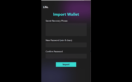 LIFE Crypto from Chrome web store to be run with OffiDocs Chromium online LIFE Crypto from Chrome web store to be run with OffiDocs Chromium online
