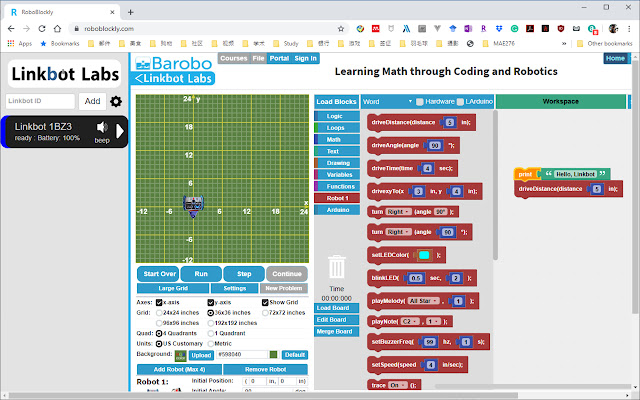 Linkbot IDE from Chrome web store to be run with OffiDocs Chromium online Linkbot IDE from Chrome web store to be run with OffiDocs Chromium online