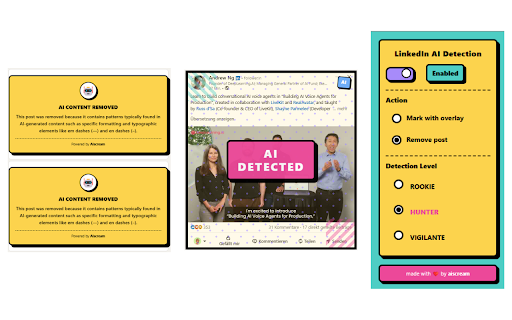 LinkedIn AI Detector from Chrome web store to be run with OffiDocs Chromium online LinkedIn AI Detector from Chrome web store to be run with OffiDocs Chromium online