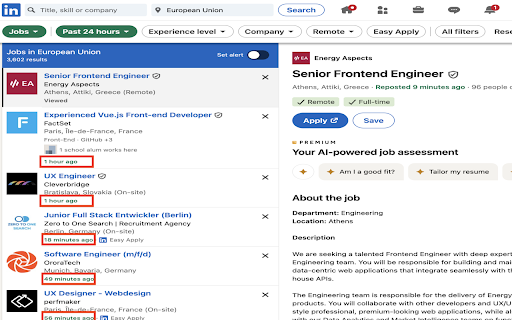 LinkedIn Jobs Lens from Chrome web store to be run with OffiDocs Chromium online LinkedIn Jobs Lens from Chrome web store to be run with OffiDocs Chromium online