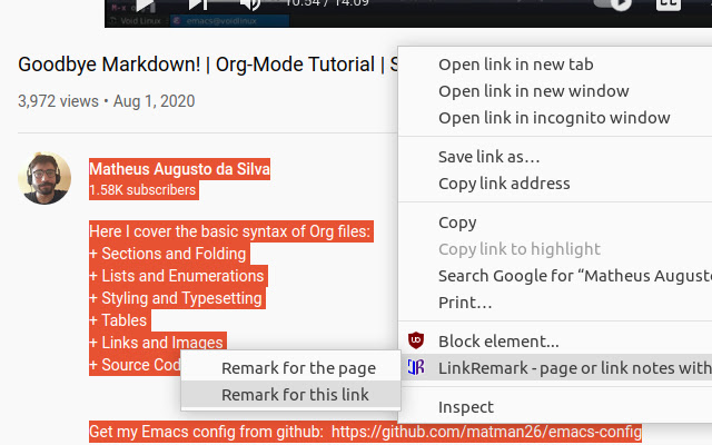 LinkRemark from Chrome web store to be run with OffiDocs Chromium online LinkRemark from Chrome web store to be run with OffiDocs Chromium online