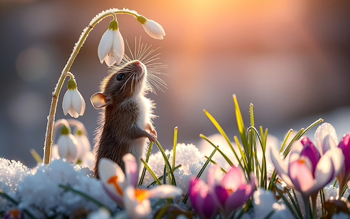 Little mouse and winter flowers from Chrome web store to be run with OffiDocs Chromium online Little mouse and winter flowers from Chrome web store to be run with OffiDocs Chromium online