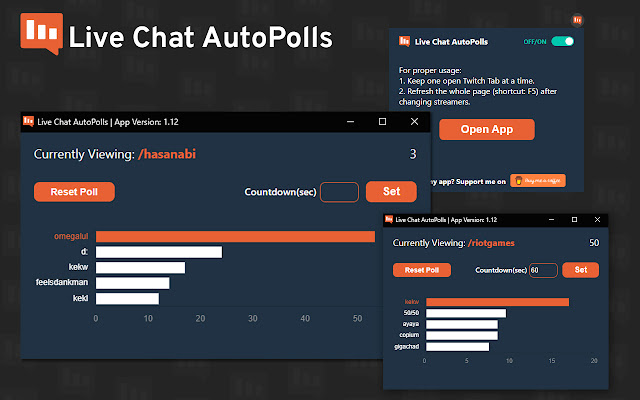 Live Chat AutoPolls from Chrome web store to be run with OffiDocs Chromium online Live Chat AutoPolls from Chrome web store to be run with OffiDocs Chromium online