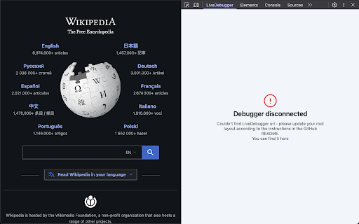 LiveDebugger DevTools from Chrome web store to be run with OffiDocs Chromium online LiveDebugger DevTools from Chrome web store to be run with OffiDocs Chromium online