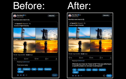 LLM Tweet Comment Generator from Chrome web store to be run with OffiDocs Chromium online LLM Tweet Comment Generator from Chrome web store to be run with OffiDocs Chromium online