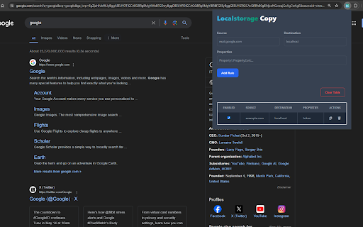 Localstorage copy from Chrome web store to be run with OffiDocs Chromium online Localstorage copy from Chrome web store to be run with OffiDocs Chromium online