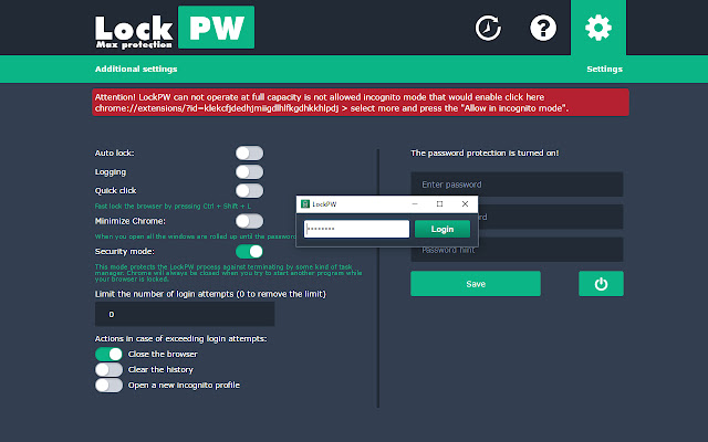 LockPW from Chrome web store to be run with OffiDocs Chromium online LockPW from Chrome web store to be run with OffiDocs Chromium online
