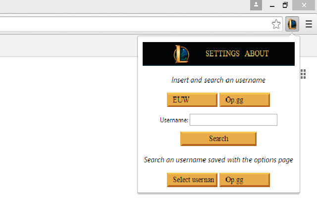 Lol Searcher from Chrome web store to be run with OffiDocs Chromium online Lol Searcher from Chrome web store to be run with OffiDocs Chromium online