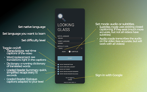 Looking Glass from Chrome web store to be run with OffiDocs Chromium online Looking Glass from Chrome web store to be run with OffiDocs Chromium online
