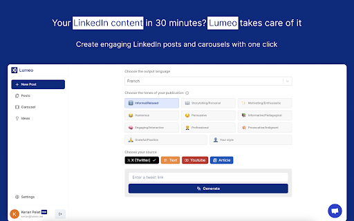 Lumeo from Chrome web store to be run with OffiDocs Chromium online Lumeo from Chrome web store to be run with OffiDocs Chromium online