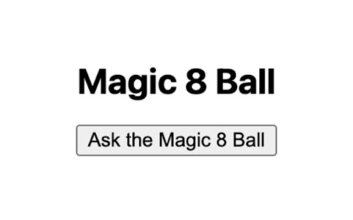 Magic 8 Ball from Chrome web store to be run with OffiDocs Chromium online Magic 8 Ball from Chrome web store to be run with OffiDocs Chromium online