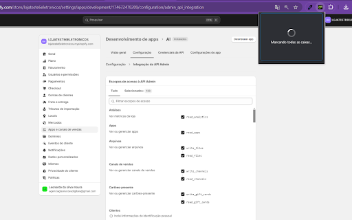 Marcar todas as permissões from Chrome web store to be run with OffiDocs Chromium online Marcar todas as permissões from Chrome web store to be run with OffiDocs Chromium online