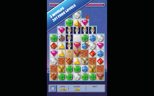 Match 3 Jewels from Chrome web store to be run with OffiDocs Chromium online Match 3 Jewels from Chrome web store to be run with OffiDocs Chromium online