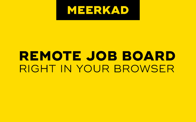 Meerkad Remote Jobs for Developers from Chrome web store to be run with OffiDocs Chromium online Meerkad Remote Jobs for Developers from Chrome web store to be run with OffiDocs Chromium online