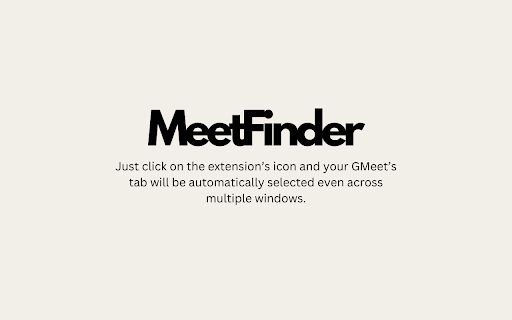 MeetFinder from Chrome web store to be run with OffiDocs Chromium online MeetFinder from Chrome web store to be run with OffiDocs Chromium online
