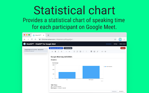 MeetGPT ChatGPT for Google Meet from Chrome web store to be run with OffiDocs Chromium online MeetGPT ChatGPT for Google Meet from Chrome web store to be run with OffiDocs Chromium online