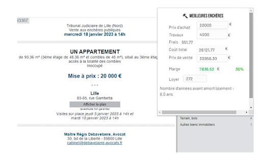 Meilleures Enchères from Chrome web store to be run with OffiDocs Chromium online Meilleures Enchères from Chrome web store to be run with OffiDocs Chromium online