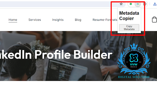 Metadata Copier from Chrome web store to be run with OffiDocs Chromium online Metadata Copier from Chrome web store to be run with OffiDocs Chromium online