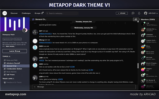 Metapop Dark Theme from Chrome web store to be run with OffiDocs Chromium online Metapop Dark Theme from Chrome web store to be run with OffiDocs Chromium online
