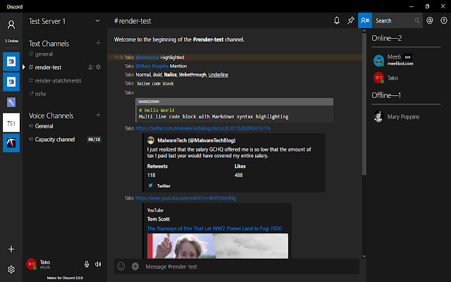 Metro for Discord by Tako#6238 from Chrome web store to be run with OffiDocs Chromium online Metro for Discord by Tako#6238 from Chrome web store to be run with OffiDocs Chromium online
