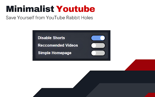 Minimalist YouTube from Chrome web store to be run with OffiDocs Chromium online Minimalist YouTube from Chrome web store to be run with OffiDocs Chromium online