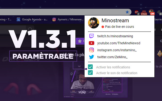 Mino Stream from Chrome web store to be run with OffiDocs Chromium online Mino Stream from Chrome web store to be run with OffiDocs Chromium online