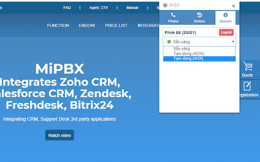 MiPBX CC AGENT 2023 from Chrome web store to be run with OffiDocs Chromium online MiPBX CC AGENT 2023 from Chrome web store to be run with OffiDocs Chromium online
