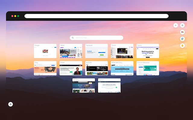 Mirage New Tab from Chrome web store to be run with OffiDocs Chromium online Mirage New Tab from Chrome web store to be run with OffiDocs Chromium online