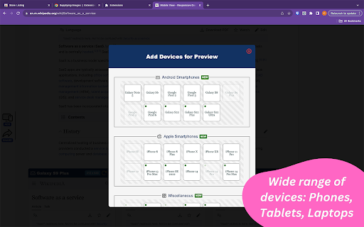 Mobile View: Test responsive designs fast from Chrome web store to be run with OffiDocs Chromium online Mobile View: Test responsive designs fast from Chrome web store to be run with OffiDocs Chromium online