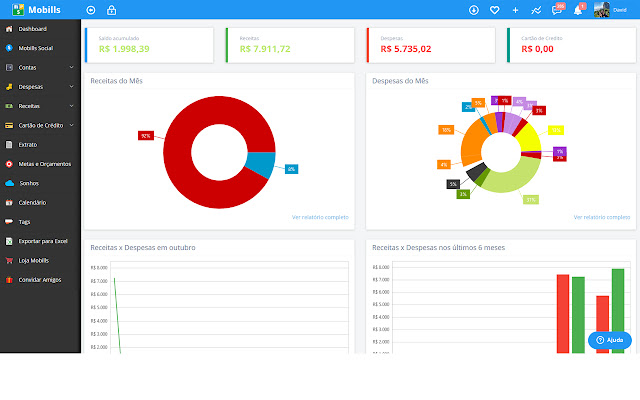 Mobills Controle Financeiro from Chrome web store to be run with OffiDocs Chromium online Mobills Controle Financeiro from Chrome web store to be run with OffiDocs Chromium online