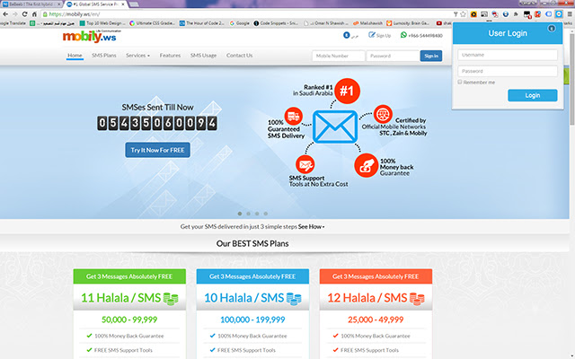 Mobily.ws Global SMS Service Provider from Chrome web store to be run with OffiDocs Chromium online Mobily.ws Global SMS Service Provider from Chrome web store to be run with OffiDocs Chromium online