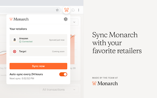 Monarch Money | Retail purchase sync from Chrome web store to be run with OffiDocs Chromium online Monarch Money | Retail purchase sync from Chrome web store to be run with OffiDocs Chromium online
