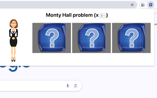 Monty Hall problem Extension from Chrome web store to be run with OffiDocs Chromium online Monty Hall problem Extension from Chrome web store to be run with OffiDocs Chromium online