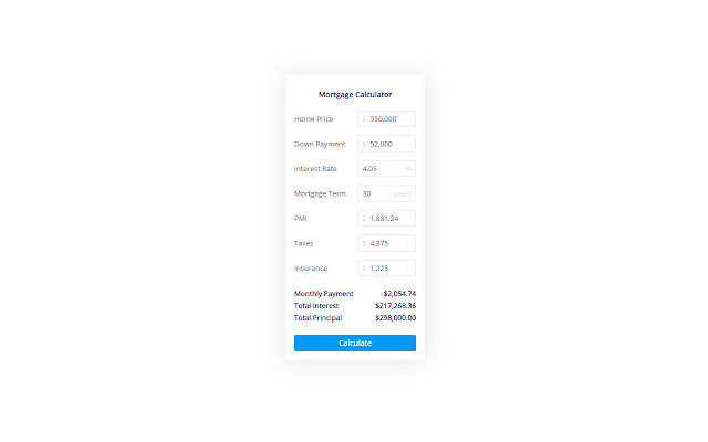 Mortgage Calculator with PMI and Taxes from Chrome web store to be run with OffiDocs Chromium online Mortgage Calculator with PMI and Taxes from Chrome web store to be run with OffiDocs Chromium online