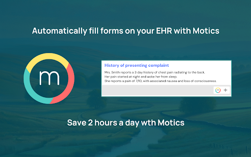 Motics: AI Assistant for EHRs from Chrome web store to be run with OffiDocs Chromium online Motics: AI Assistant for EHRs from Chrome web store to be run with OffiDocs Chromium online