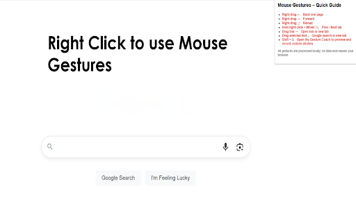 Mouse Gestures from Chrome web store to be run with OffiDocs Chromium online Mouse Gestures from Chrome web store to be run with OffiDocs Chromium online