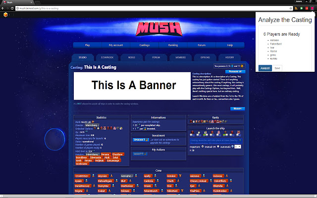 Mush Casting Bookkeeping from Chrome web store to be run with OffiDocs Chromium online Mush Casting Bookkeeping from Chrome web store to be run with OffiDocs Chromium online