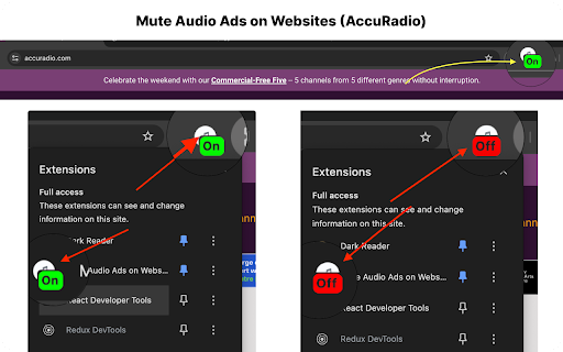 Mute Audio Ads on Websites (AccuRadio) from Chrome web store to be run with OffiDocs Chromium online Mute Audio Ads on Websites (AccuRadio) from Chrome web store to be run with OffiDocs Chromium online