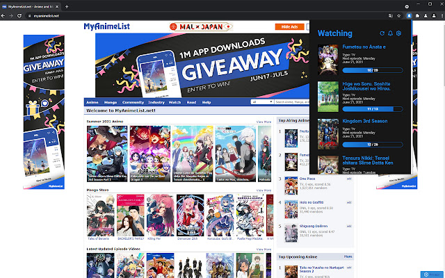 MyAnimeReminder from Chrome web store to be run with OffiDocs Chromium online MyAnimeReminder from Chrome web store to be run with OffiDocs Chromium online