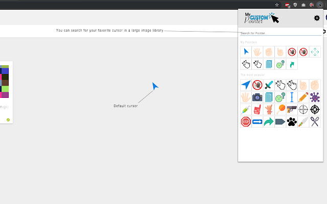 My Custom Pointer for Chrome from Chrome web store to be run with OffiDocs Chromium online My Custom Pointer for Chrome from Chrome web store to be run with OffiDocs Chromium online