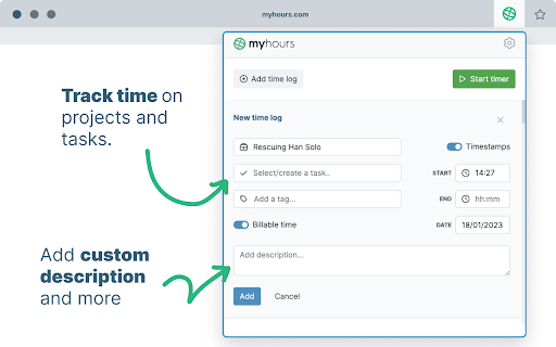 My Hours Extension from Chrome web store to be run with OffiDocs Chromium online My Hours Extension from Chrome web store to be run with OffiDocs Chromium online
