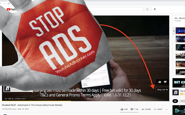MyYouTubeAdBlocker from Chrome web store to be run with OffiDocs Chromium online MyYouTubeAdBlocker from Chrome web store to be run with OffiDocs Chromium online