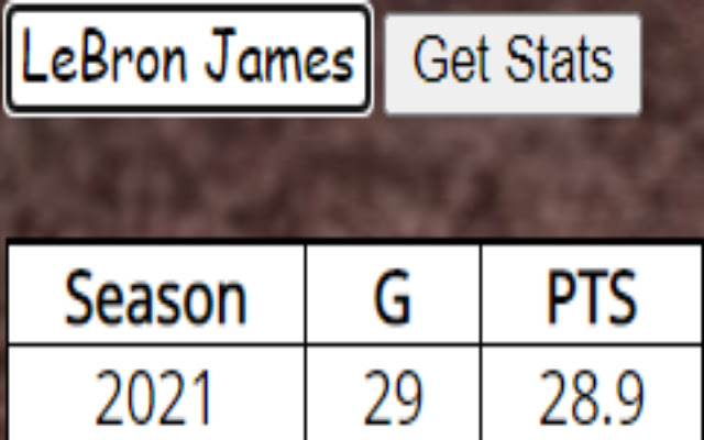 NBA Player Stats Retriever from Chrome web store to be run with OffiDocs Chromium online NBA Player Stats Retriever from Chrome web store to be run with OffiDocs Chromium online